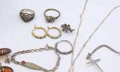 Group lot of Vintage Sterling Silver Jewelry