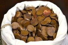 Bag Of 5,000 Wheat Cents From Estate