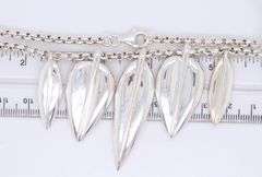 RLM Sterling Silver Leaf Drop Necklace