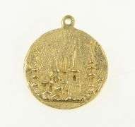 14K Yellow Gold Frederick City Maryland Clustered Spires Charm/Pendant
