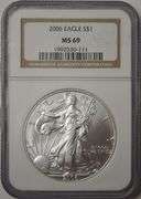 2006 American Silver Eagle NGC MS69