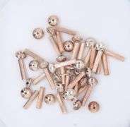 Fine Silver Bar And Flat Beads