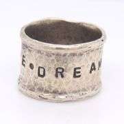 Sterling Silver dreams Come True Wide Band