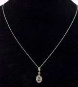 Fantastic Fancy Brown Diamond Pendant Necklace In 14K White Gold