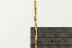 14K Yellow Gold 2.1mm Ornate Curvy Bar Link Vintage Chain Bracelet