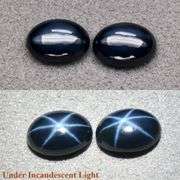 Dazzling 1.30ct royal blue Star Sapphire pair