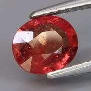 Gorgeous red orange 1.45ct Tanzanian Sapphire