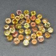 Full fire! 7.04ct top golden Sapphire set