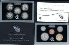 2 225th Anniversary Enhanced Uncirculated Coin Sets