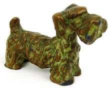 1930's Bronze McClellan Barclay Miniature Scottie Dog