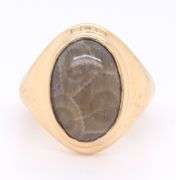 Shinola Petosky Inlay Statement Signet Ring