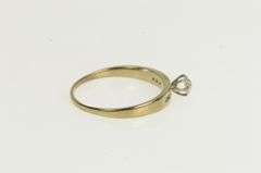 10K Yellow Gold Retro Ornate Diamond Classic Promise Ring