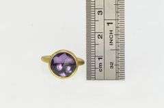 18K Yellow Gold Marco Bicego Jaipur Amethyst Stackable Ring