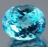Glittering and huge! Rare 21.53ct vivid French blue Topaz