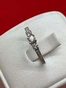 CERTIFIED 14K WHITE GOLD AND DIAMOND RING
