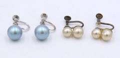 Group Lot of 5 Vintage 925 Sterling Silver Earrings