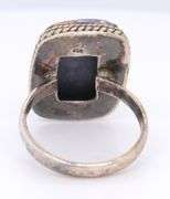 925 Sterling Silver Purple Stone Ring
