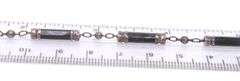 Vintage Sterling Silver Black Onyx Bracelet