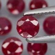Heated only! 3.02ct natural violet red Ruby set