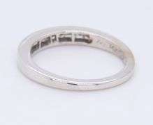 Dazzling White Gold Princess Cut Channel Set Diamond Band