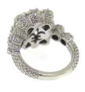 925 Sterling Silver Judith Ripka Cubic Zirconia Flower Ring
