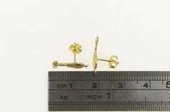 14K Yellow Gold Tweety Bird Warner Bros Cartoon Character Earrings