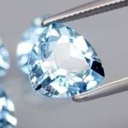 Superb quality 8.50ct 4 pc sky blue Topaz set