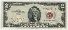 Gem Crisp Uncirculated 1953-C $2 Red Seal STAR note