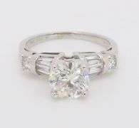 Classic 1.28CTW Diamond Engagement Ring in White Gold