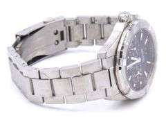 Tag Heuer Aquaracer Quartz Alarm 40mm Black Steel Watch