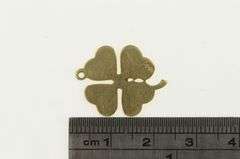 14K Yellow Gold Four Leaf Clover Good Luck Classic Lucky Charm/Pendant