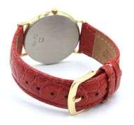 Omega De Ville Quartz Golf Club on Red Leather Strap Watch