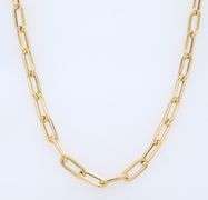 Fabulous 18kt Yellow Gold Paperclip Chain Necklace