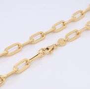 Fabulous 18kt Yellow Gold Paperclip Chain Necklace