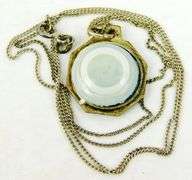 Vintage French Enameled Madonna Reliquary & Chain