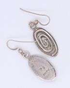 Vintage 925 Sterling Silver Signed Dangle Earrings
