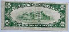 $10 1929 Series Kansas City Mo National  Currency Note