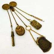 Amazing 1880's Ladies English Chatelaine