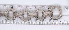 Judith Ripka 925 Sterling Silver Round Link Bracelet