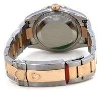 Rolex Datejust Two-Tone 126281, 36mm, Black Diamond Dial, 18K Rose Gold & Steel W/ Box