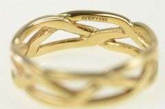 14K Yellow Gold James Avery Wavy 5.5mm Braid Plait Band Ring