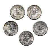 1939 1940 1941 1954 S 1956 D Slider Unc Washington Quarters