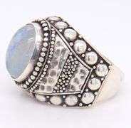 Vintage 925 Sterling Silver Moonstone Ring