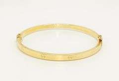 14KT YELLOW GOLD BANGLE BRACELET