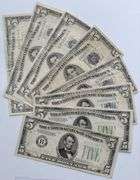 8 Different $ 5 FRN  Silver Certificates or US Notes