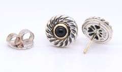 David Yurman Black Onyx Cookie Earrings
