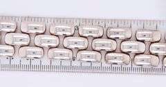 925 Sterling Silver Italian Wide Braided Bracelet