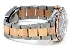 Rolex Datejust Two-Tone 126281, 36mm, Black Diamond Dial, 18K Rose Gold & Steel W/ Box