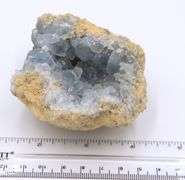 Blue Celestite Cluster Crystal Paperweight