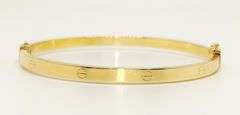 14KT YELLOW GOLD BANGLE BRACELET